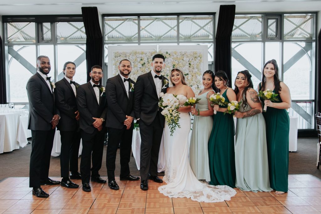 Wedding guests dancing at reception in NJ, filmed by Wow Wedding Film